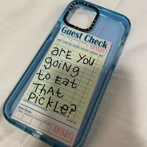 COPY - Casetify Case. “Are you going to eat that pickle” barely used!!!